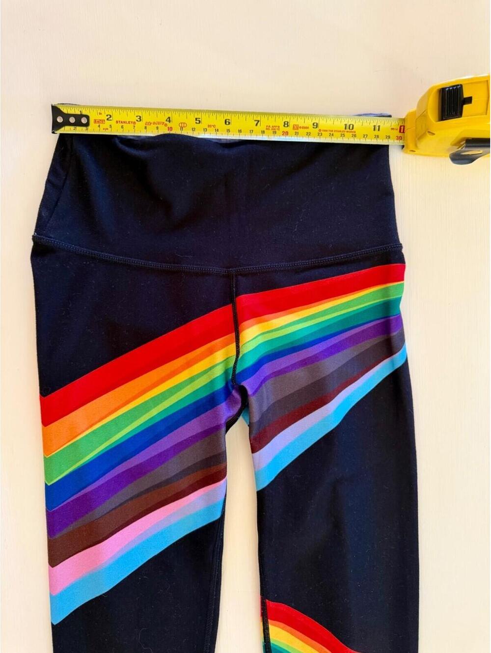 WITH Wear It To Heart X Peloton Pride 3/4 Length Leggings Reversible XS - S EUC - Picture 3 of 9